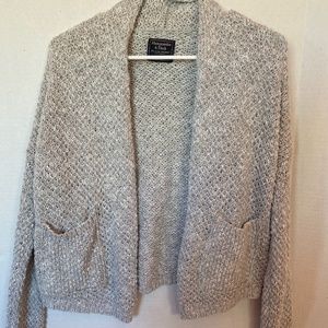 Abercrombie and Fitch gray cardigan size S